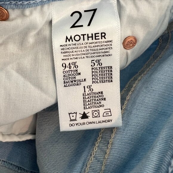 MOTHER THE MUSE ANKLE LIGHT BLUE HUSH JEANS STYLE 1042X-252 SIZE 27 NWOTS! - Picture 17 of 17